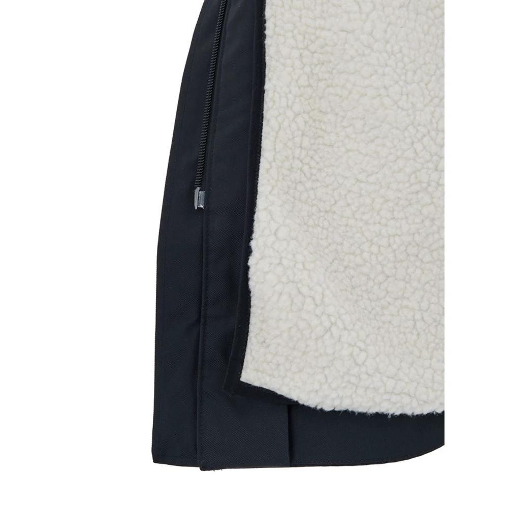 Parka en nylon bleu Moose Knuckles