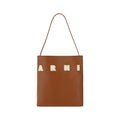 Sac bandoulière Marni Bos Taurus en cuir de veau marron