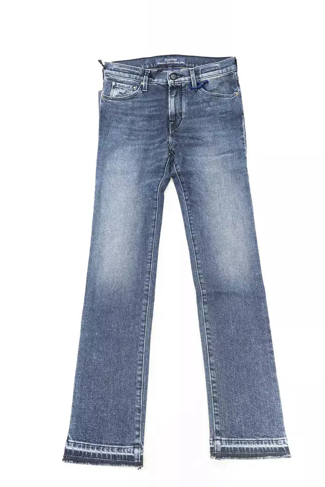 Jacob Cohen Blue Cotton Slim Fit Jeans