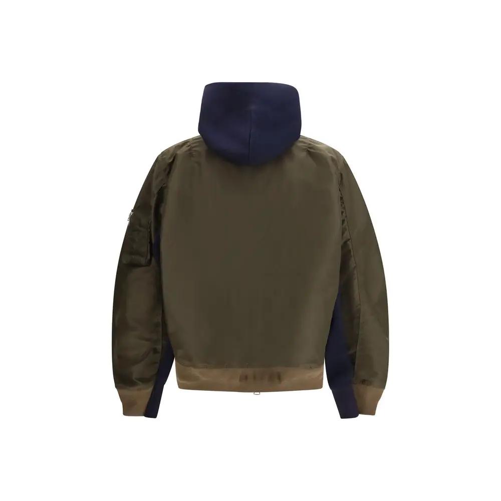 Sweat-shirt en coton multicolore Sacai