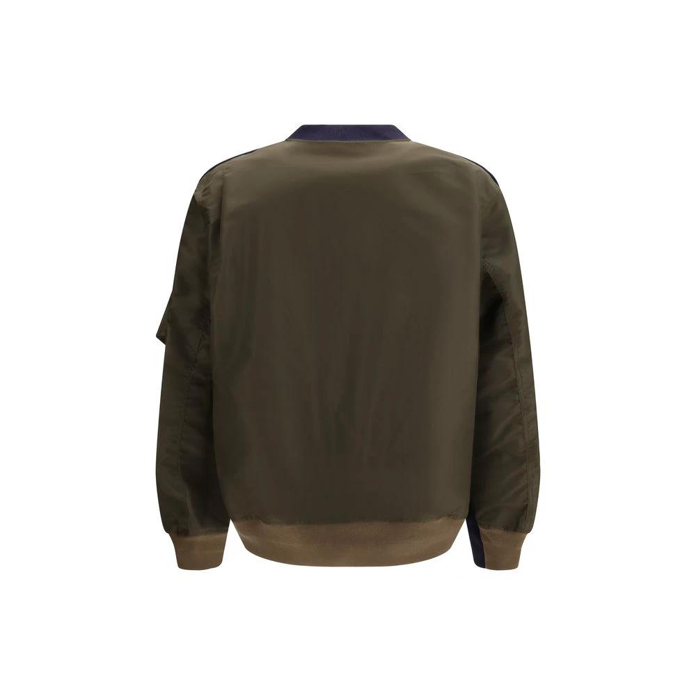 Sweat-shirt en coton bleu Sacai