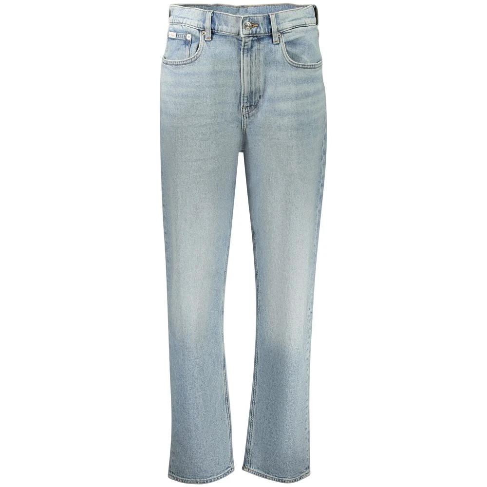 Calvin Klein Azzurro Cotton Women Jeans Calvin Klein