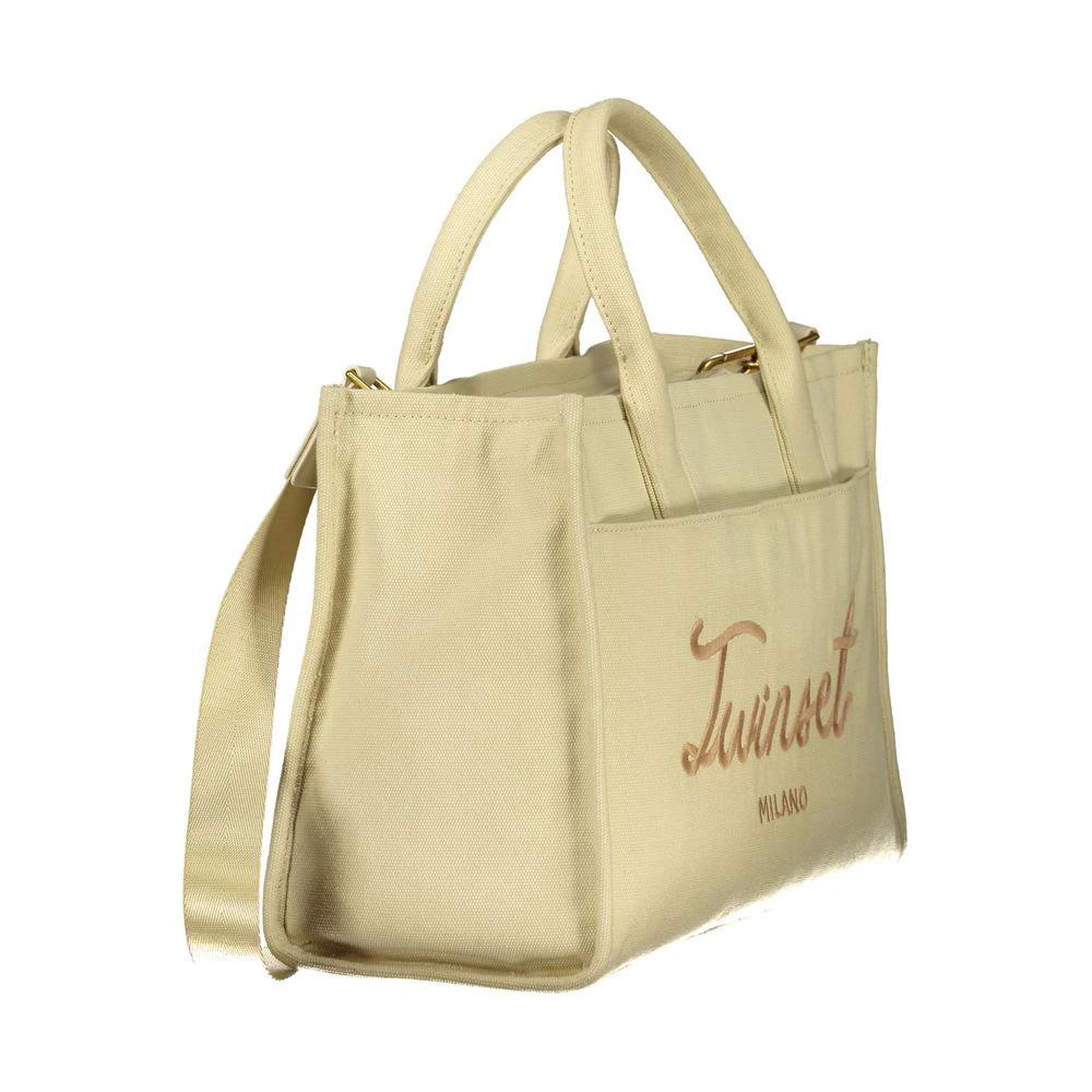 Twinset Beige Cotton Women Tote Twinset