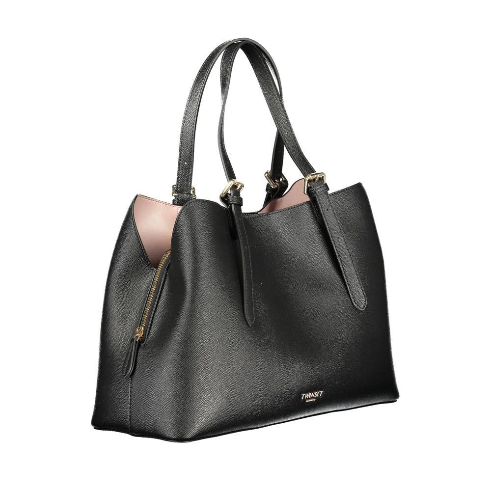 Twinset Nero Polyurethane Women Tote Twinset
