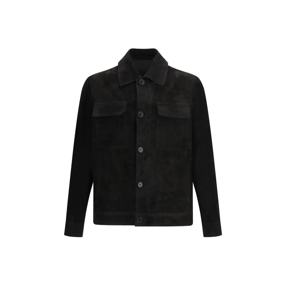 Salvatore Santoro Black Calf Leather Bos Taurus Clothing
