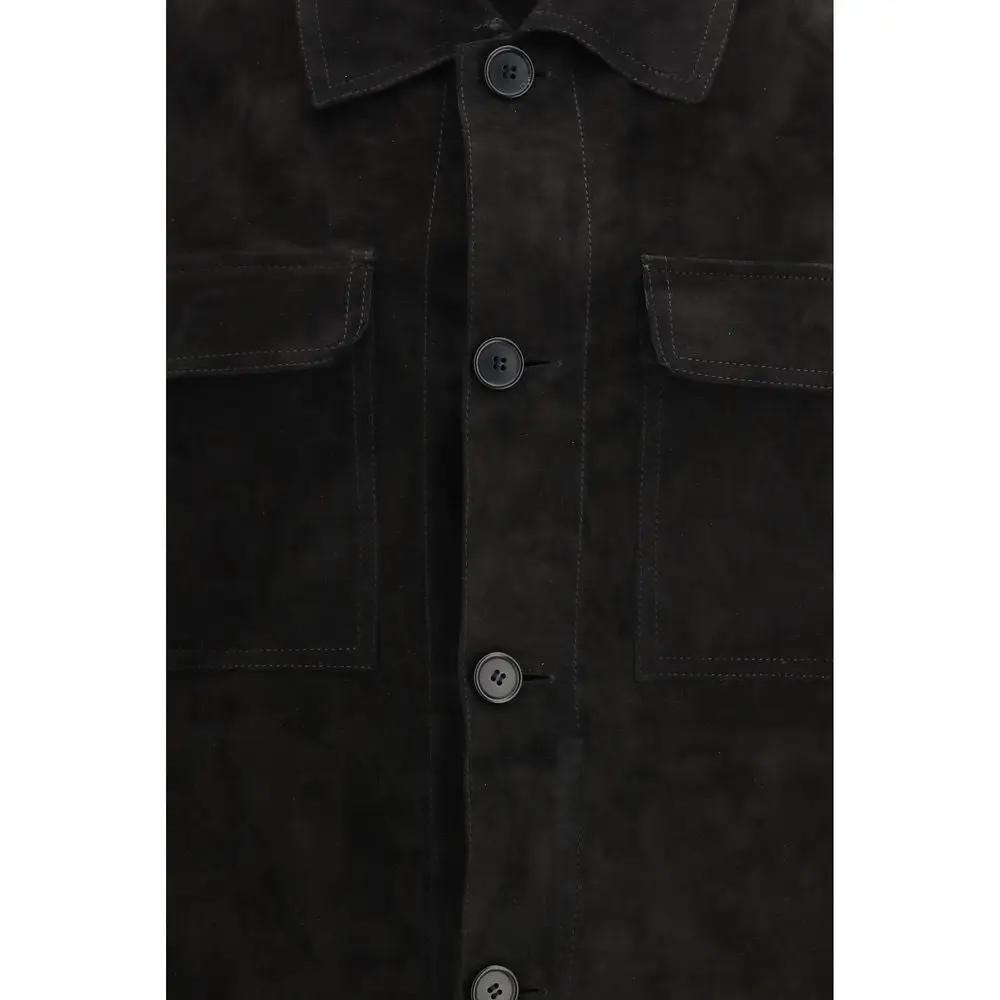 Salvatore Santoro Black Calf Leather Bos Taurus Clothing