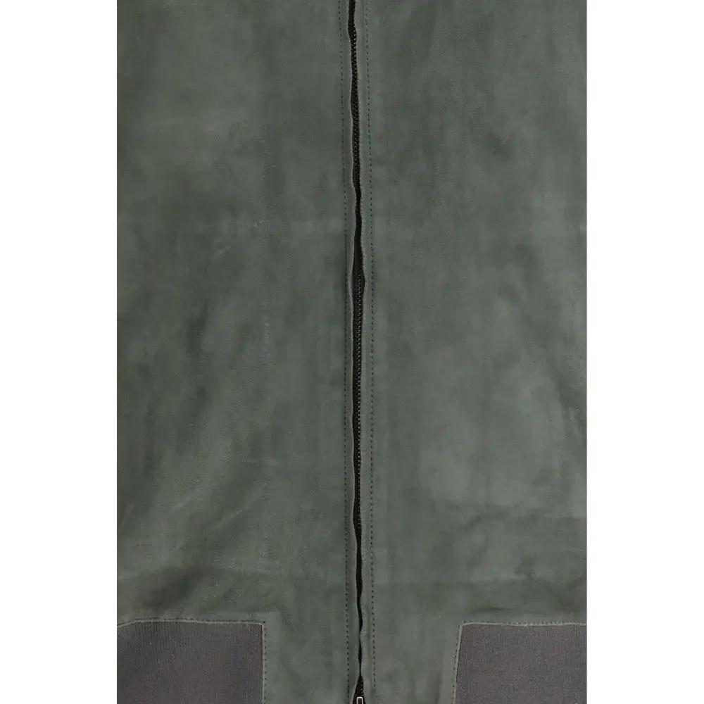 Salvatore Santoro Bicolor Calf Leather Bos Taurus Bomber