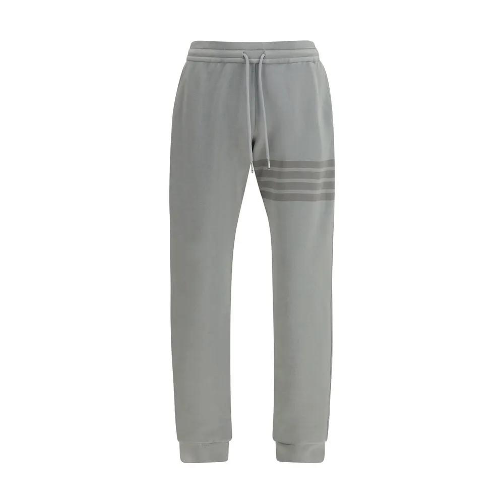 Pantalon de jogging en coton gris Thom Browne (pantalon de sport)