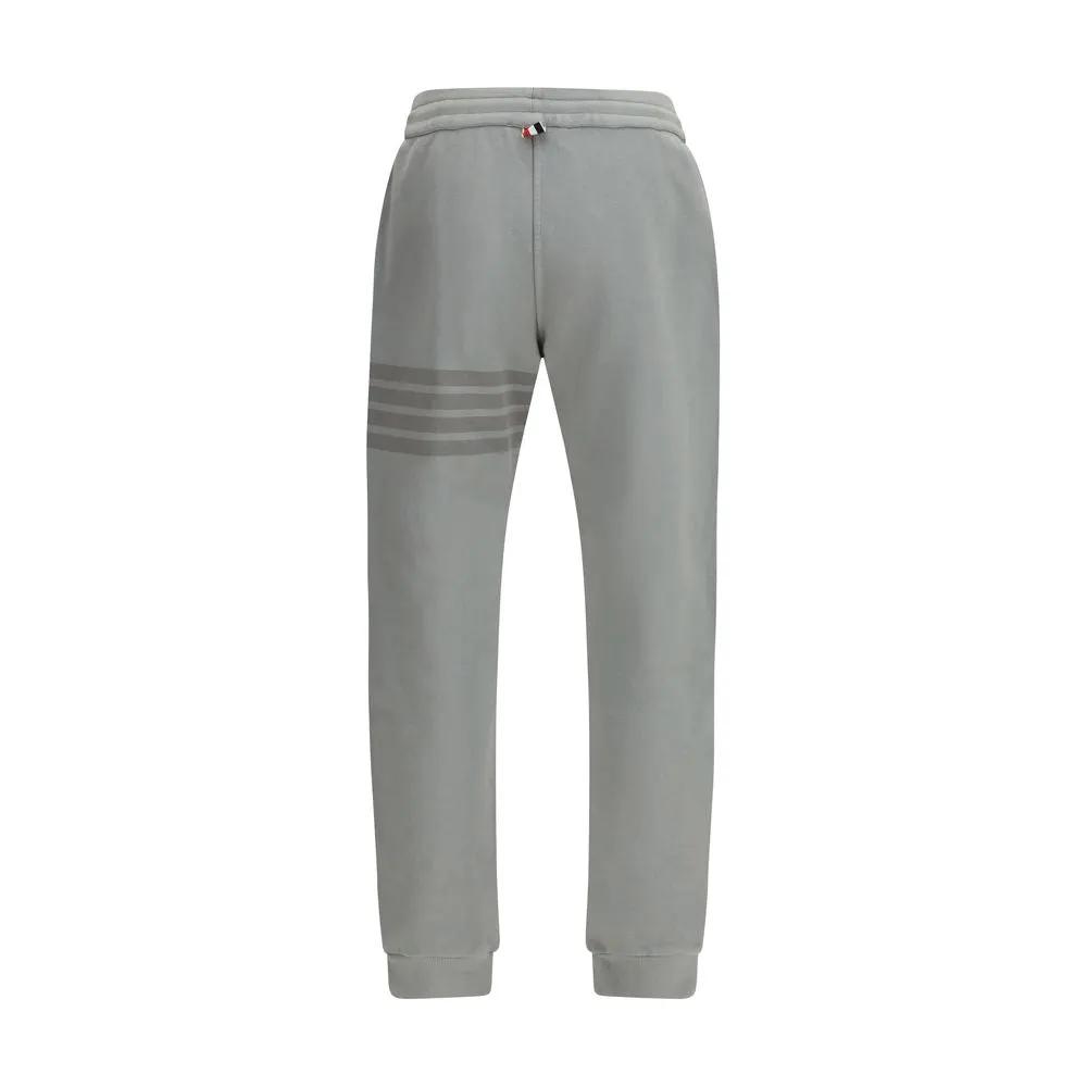 Pantalon de jogging en coton gris Thom Browne (pantalon de sport)