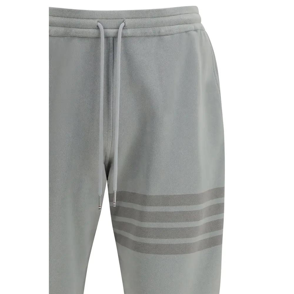 Pantalon de jogging en coton gris Thom Browne (pantalon de sport)