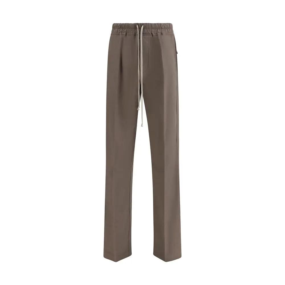 Pantalon décontracté en viscose marron Rick Owens