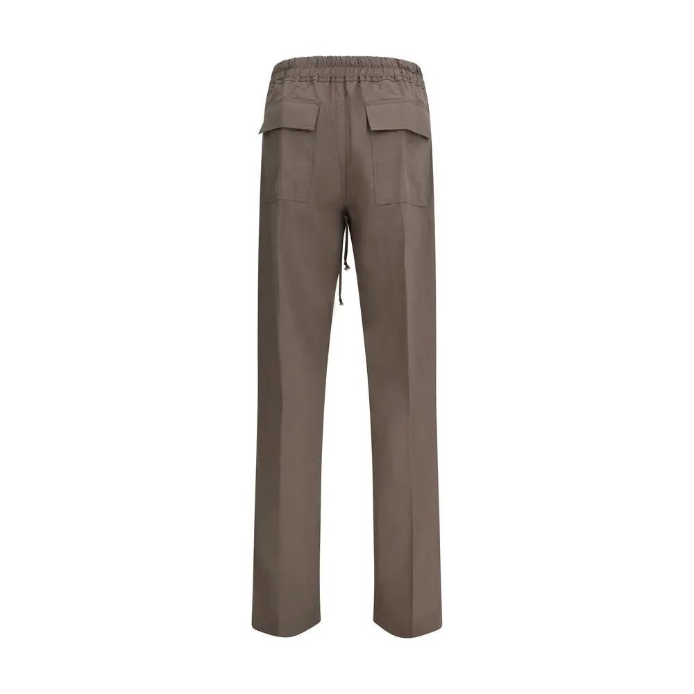 Pantalon décontracté en viscose marron Rick Owens