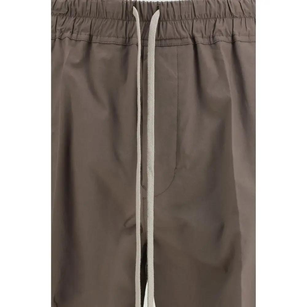 Pantalon décontracté en viscose marron Rick Owens