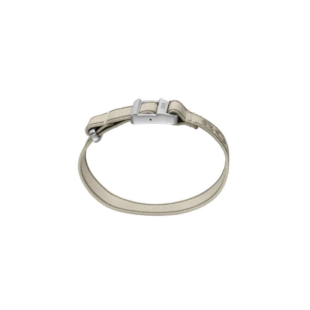 Hugo Boss Beige Fabric Bracelet by Hugo Boss