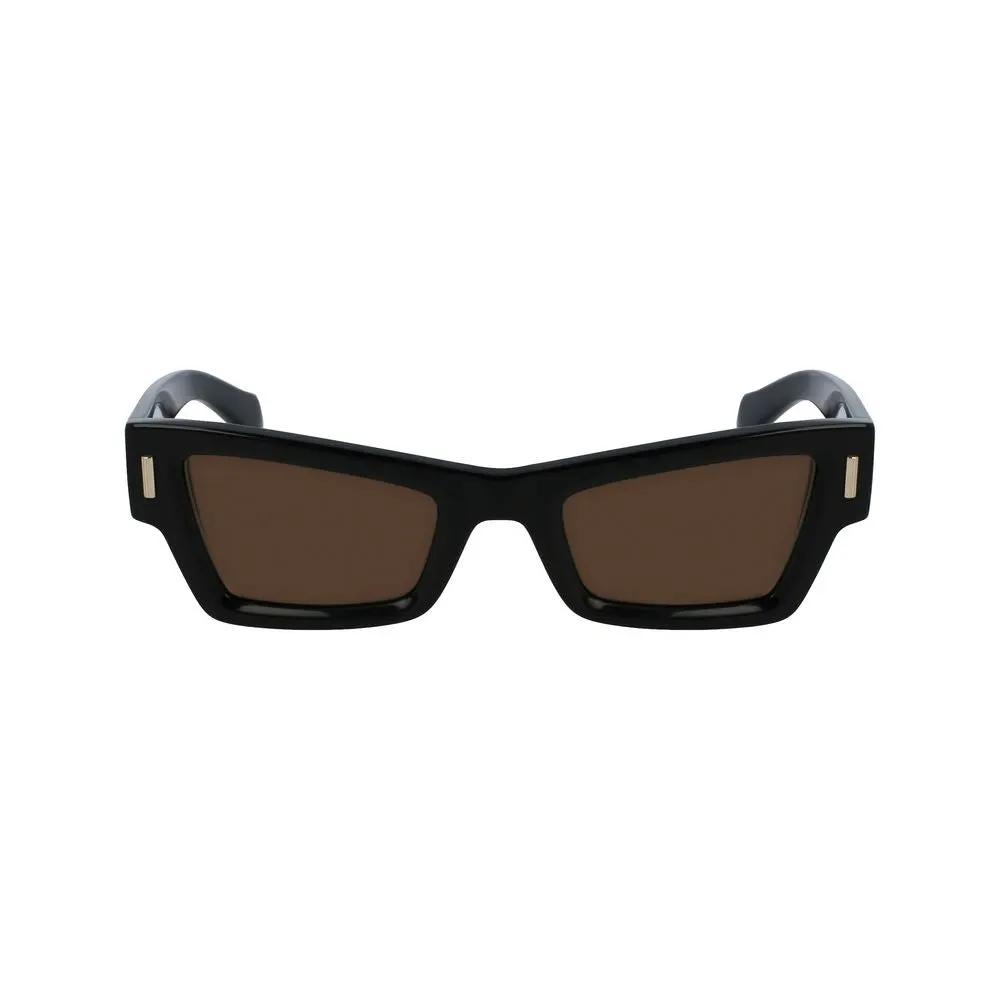 Ferragamo Black Acetate Sunglasses