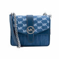 Sac bandoulière en toile bleue Michael Kors