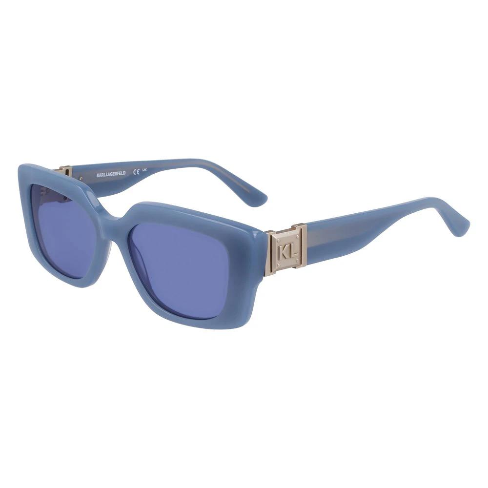 Lunettes de soleil Karl Lagerfeld en acétate bleu