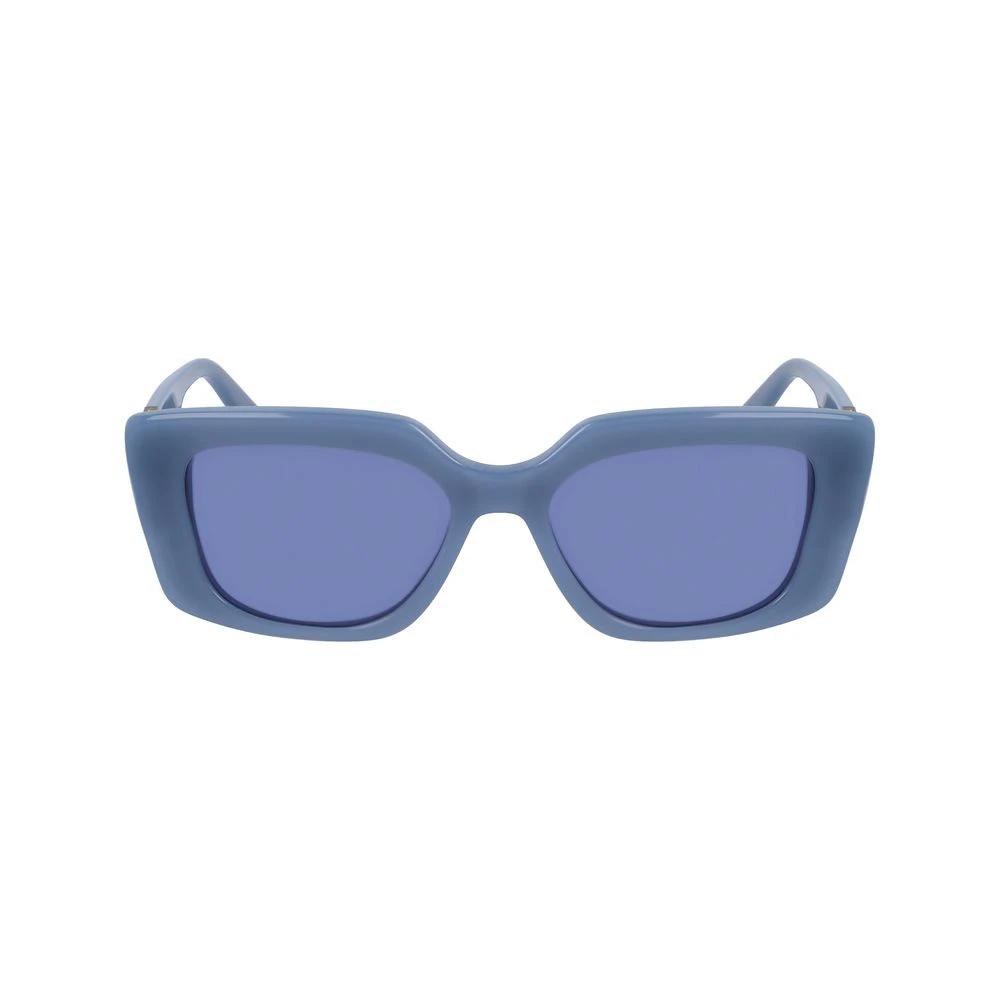 Lunettes de soleil Karl Lagerfeld en acétate bleu