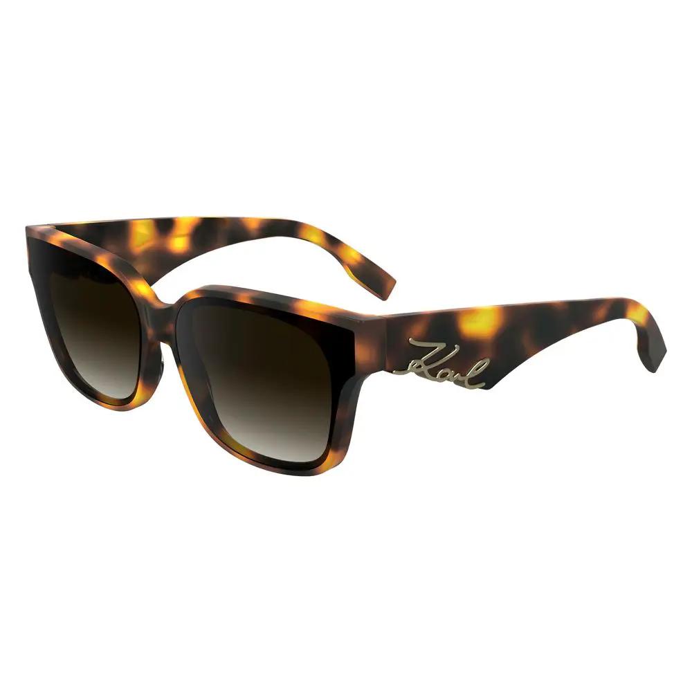 Lunettes de soleil en acétate marron Karl Lagerfeld