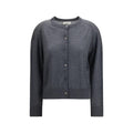 Loulou De Saison Gray Cashmere Cardigan by Loulou De Saison