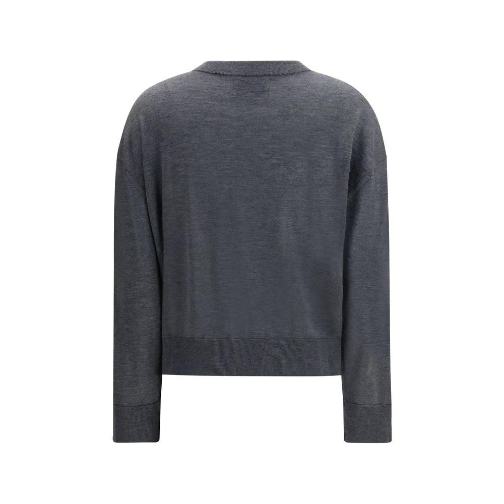 Loulou De Saison Gray Cashmere Cardigan by Loulou De Saison