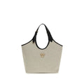 Sac bandoulière Versace en coton beige