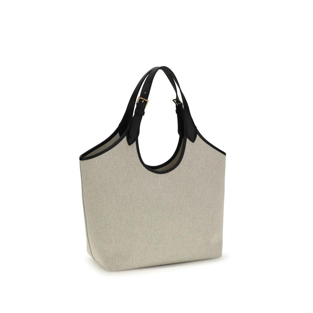 Sac bandoulière Versace en coton beige