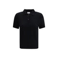 Allude Black Cashmere Polo Shirt
