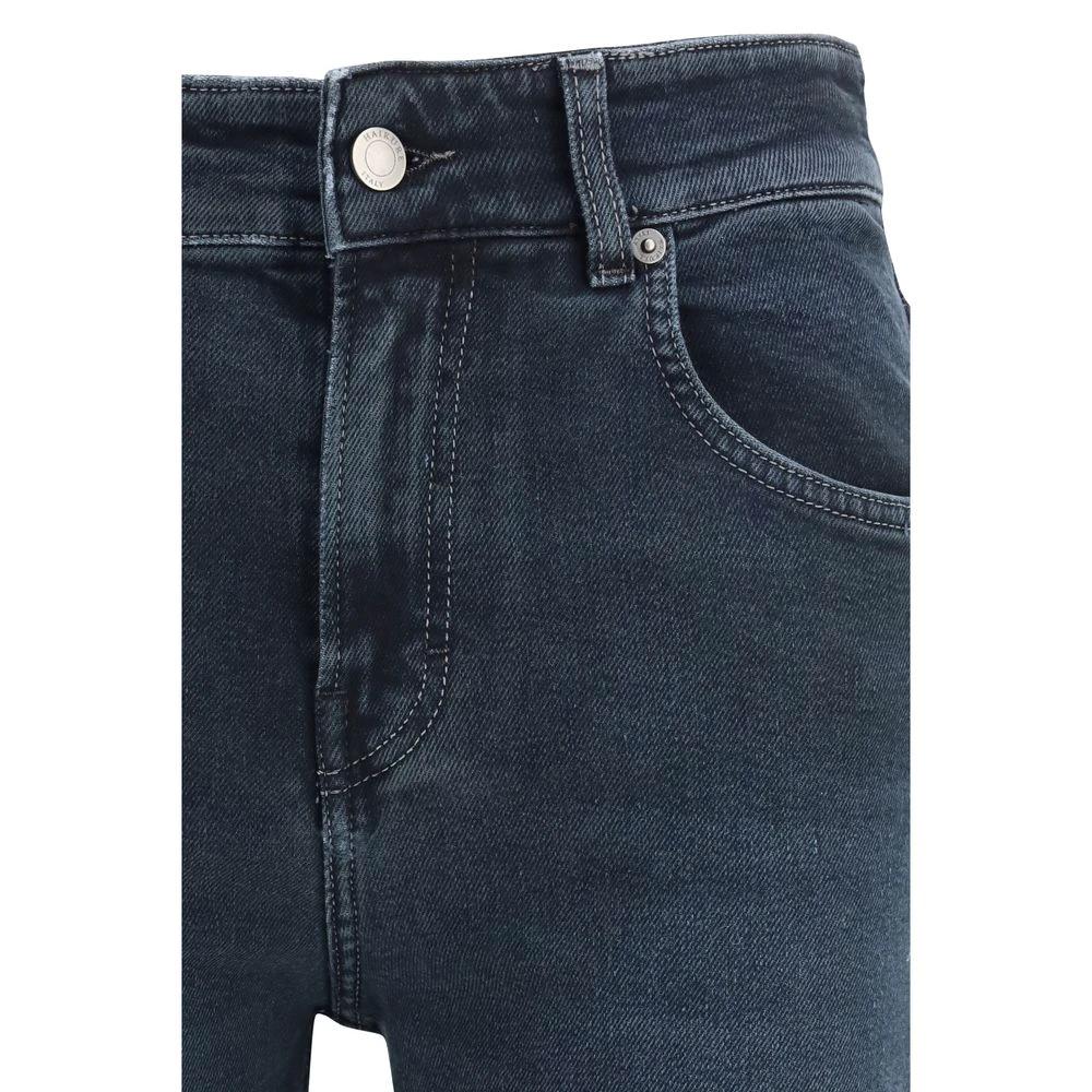 Jean évasé en coton bleu Haikure
