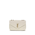 Saint Laurent Beige Lamb Ovis Aries Aries Shoulder Bag by Saint Laurent