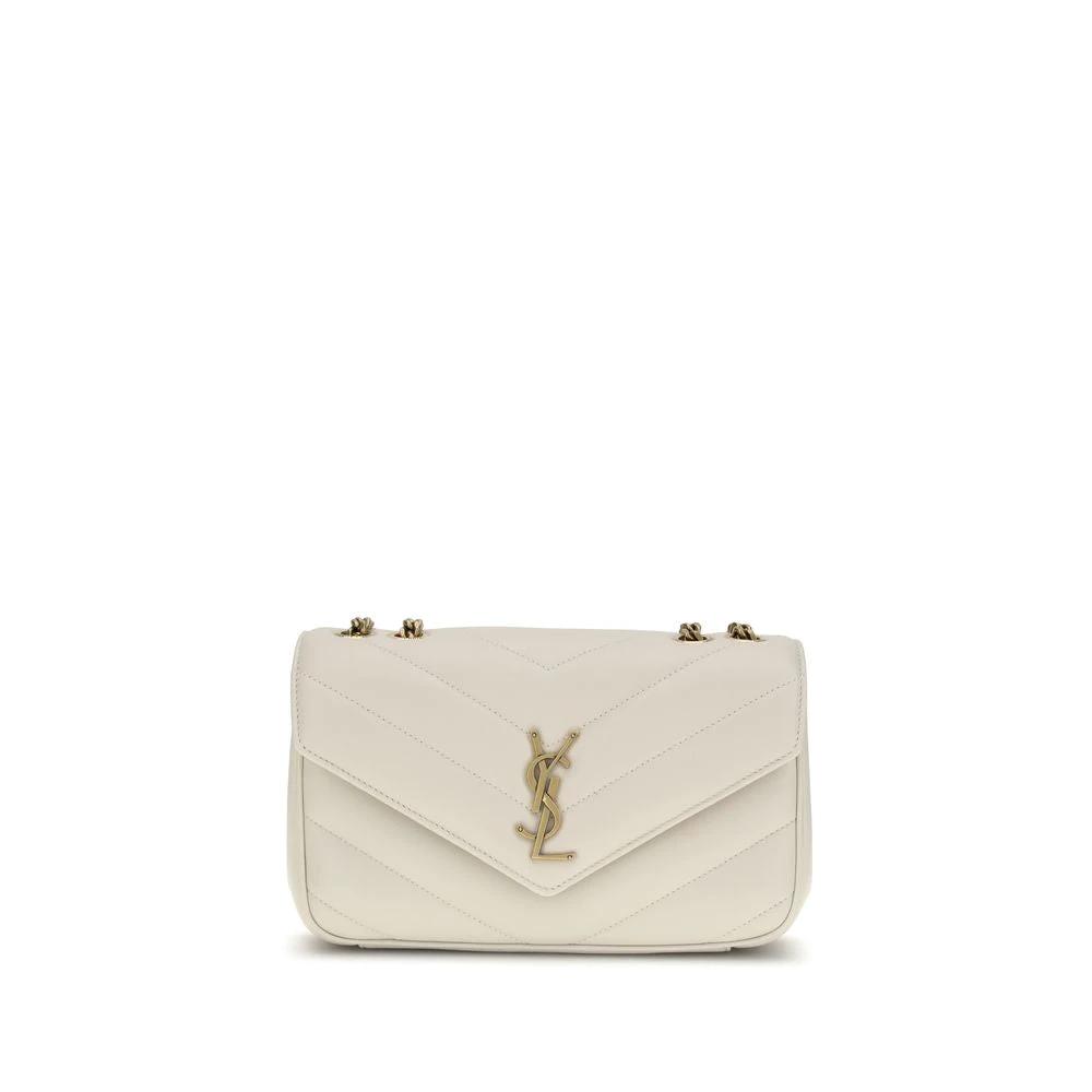 Saint Laurent Beige Lamb Ovis Aries Aries Shoulder Bag by Saint Laurent