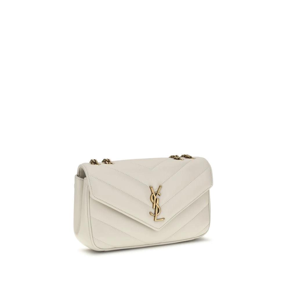 Saint Laurent Beige Lamb Ovis Aries Aries Shoulder Bag by Saint Laurent