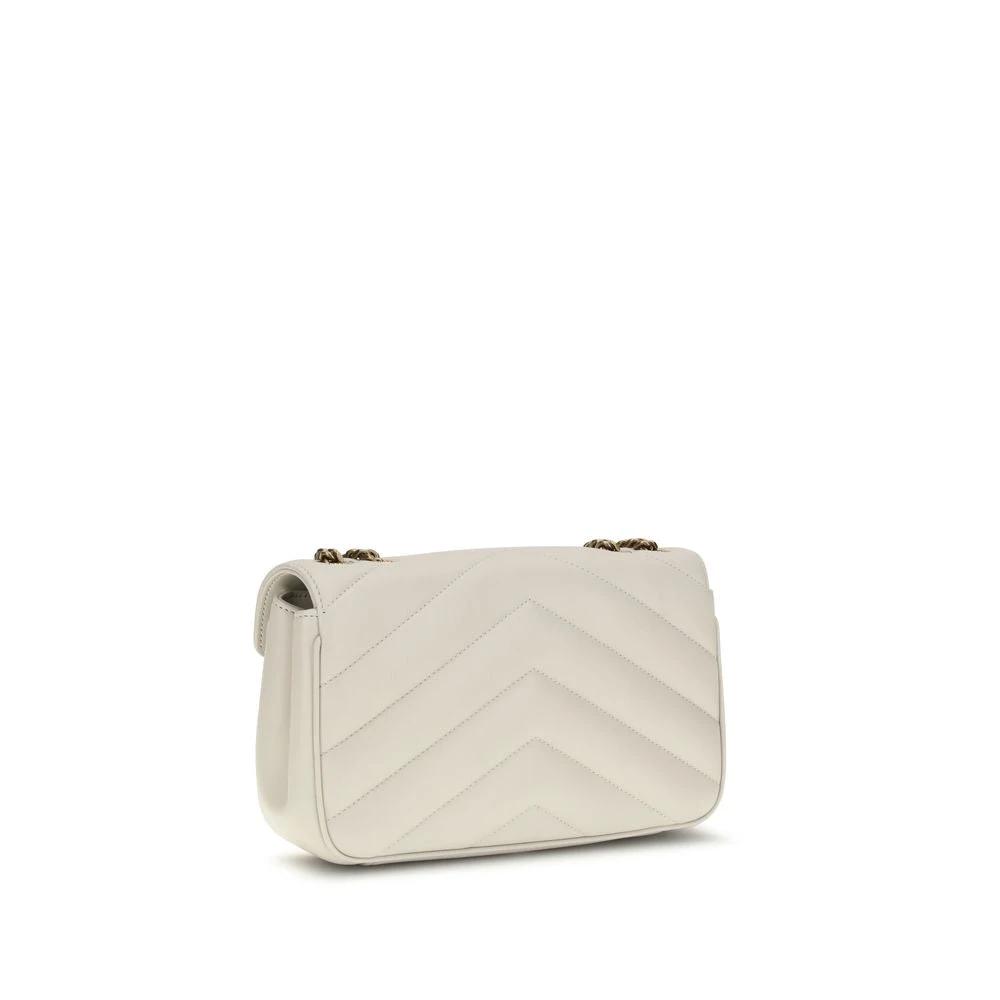 Saint Laurent Beige Lamb Ovis Aries Aries Shoulder Bag by Saint Laurent