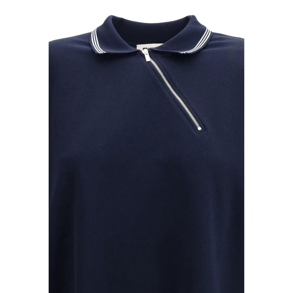 Polo bleu en coton Miu Miu