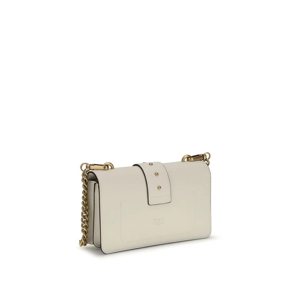 PINKO Beige Calf Leather Bos Taurus Shoulder Bag by PINKO