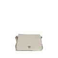 PINKO White Calf Leather Bos Taurus Shoulder Bag by PINKO