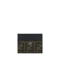 Portefeuille Fendi Bos Taurus en cuir de veau marron