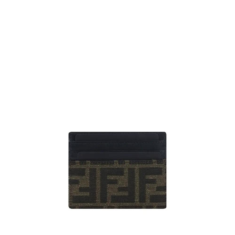 Portefeuille Fendi Bos Taurus en cuir de veau marron