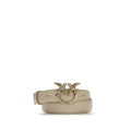 Ceinture PINKO Bos Taurus en cuir de veau beige