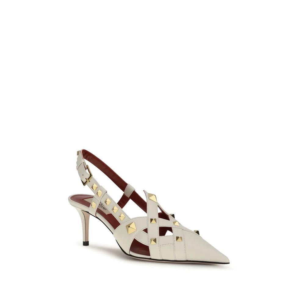 Escarpins Valentino Garavani en cuir de chèvre beige
