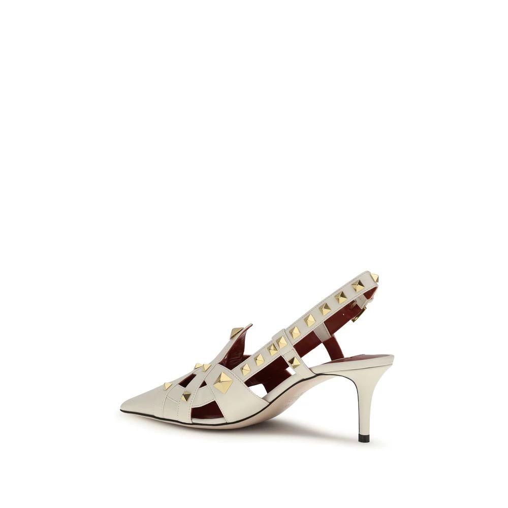 Escarpins Valentino Garavani en cuir de chèvre beige