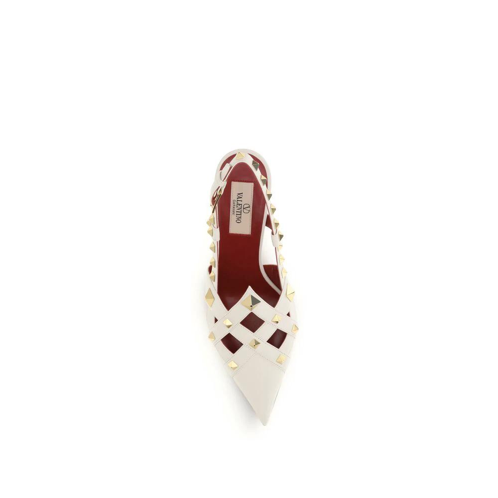 Escarpins Valentino Garavani en cuir de chèvre beige