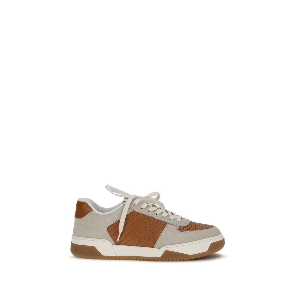 Valentino Garavani Multicolor Calf Leather Bos Taurus Athletic Sneakers by Valentino Garavani