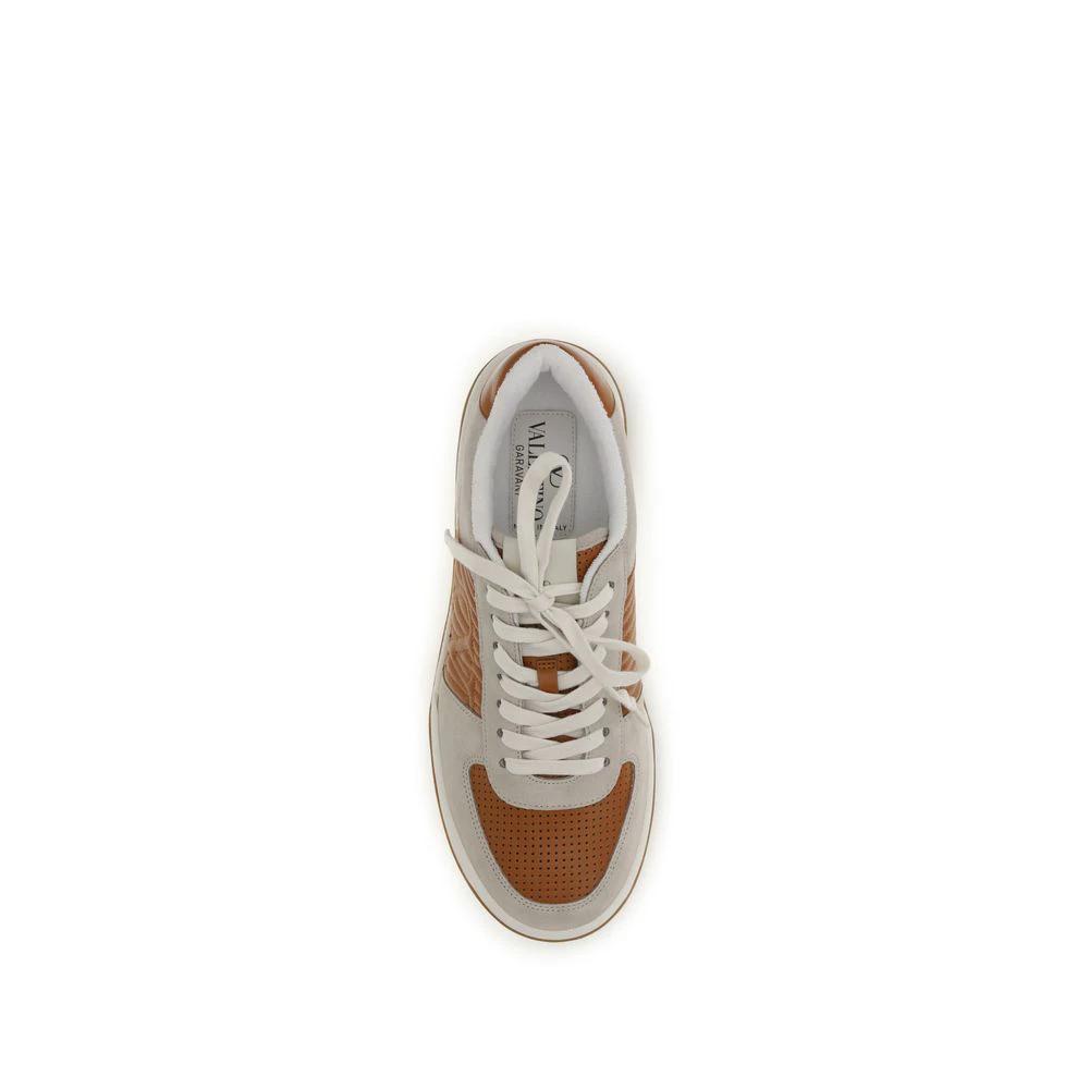 Valentino Garavani Multicolor Calf Leather Bos Taurus Athletic Sneakers by Valentino Garavani
