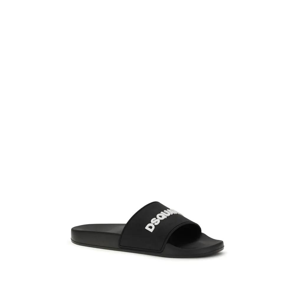 Sandales en caoutchouc noir Dsquared²