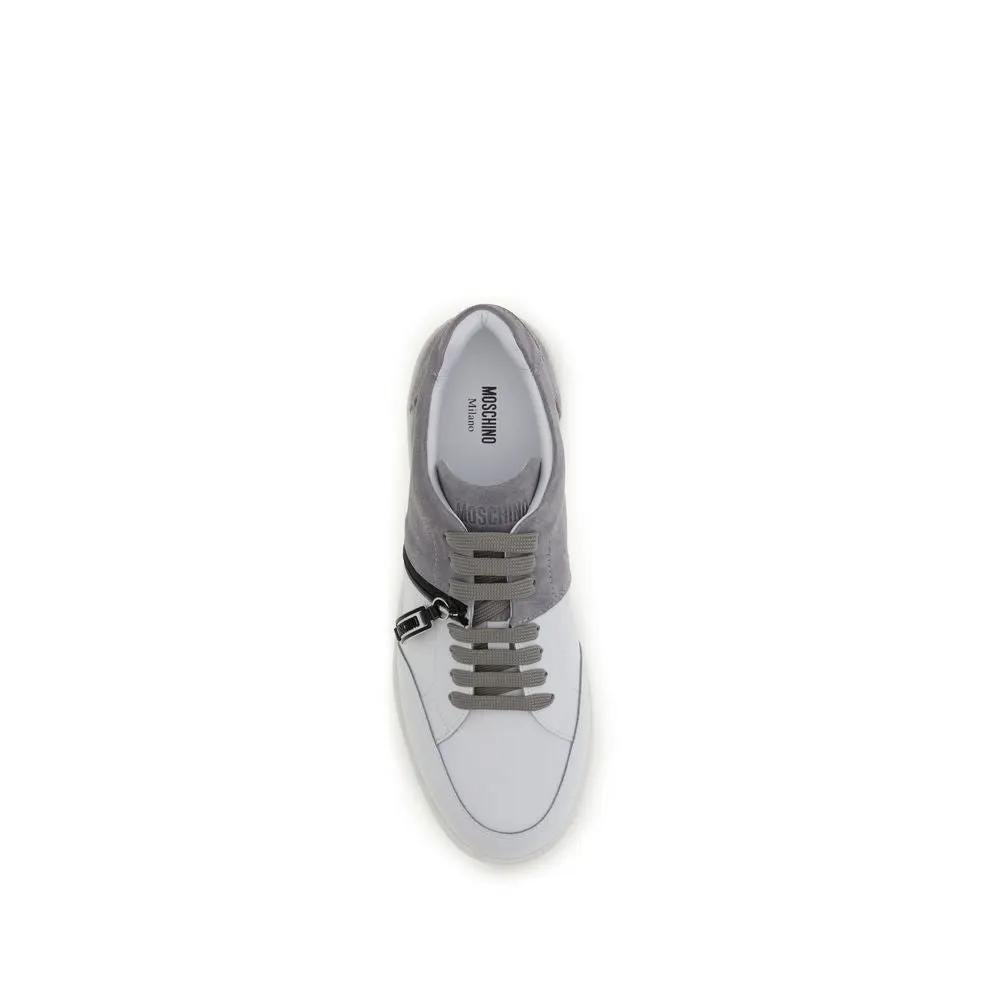 Moschino Multicolor Calf Leather Bos Taurus Low Top Sneakers