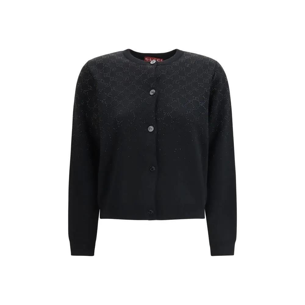 Gucci Black Wool Cardigan