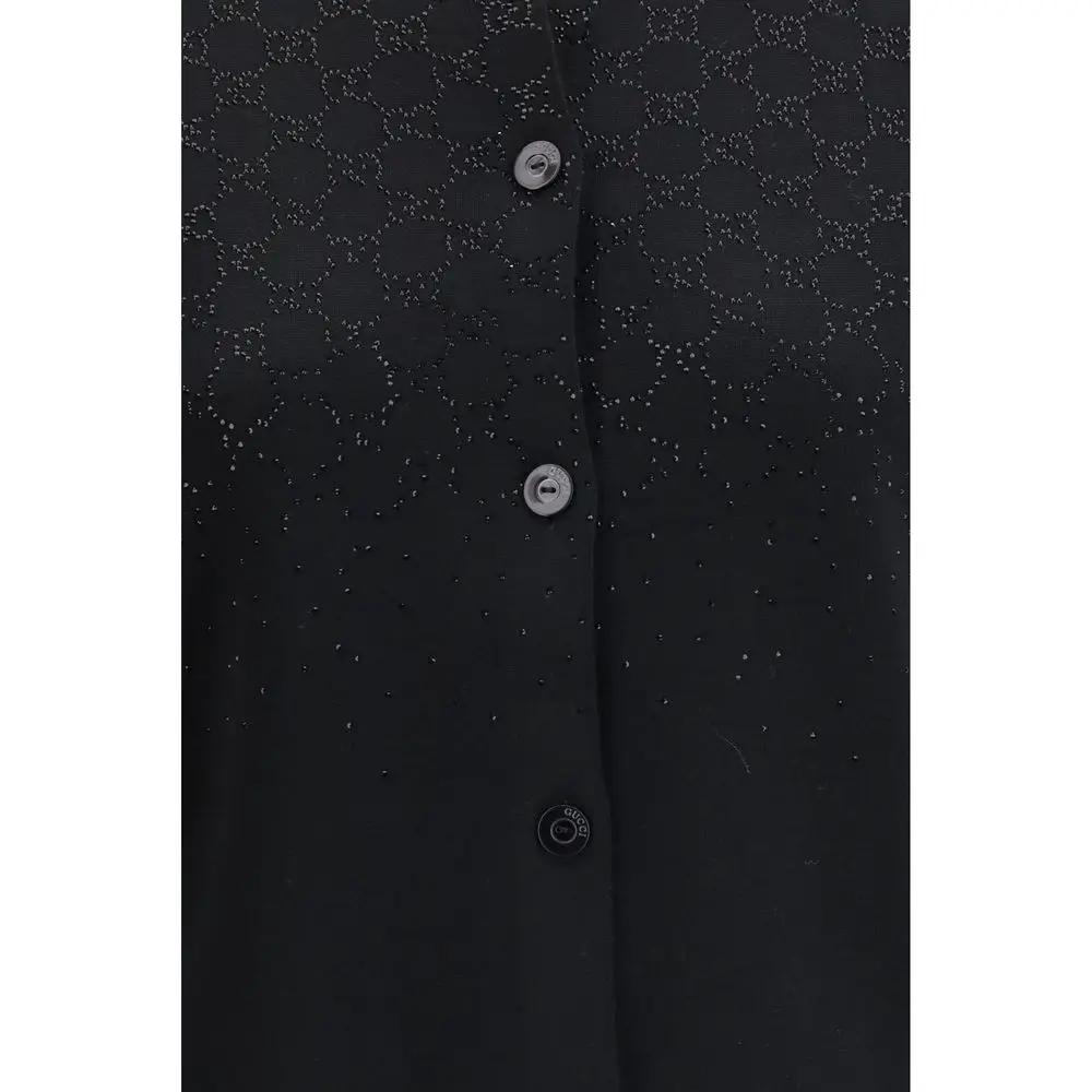 Gucci Black Wool Cardigan