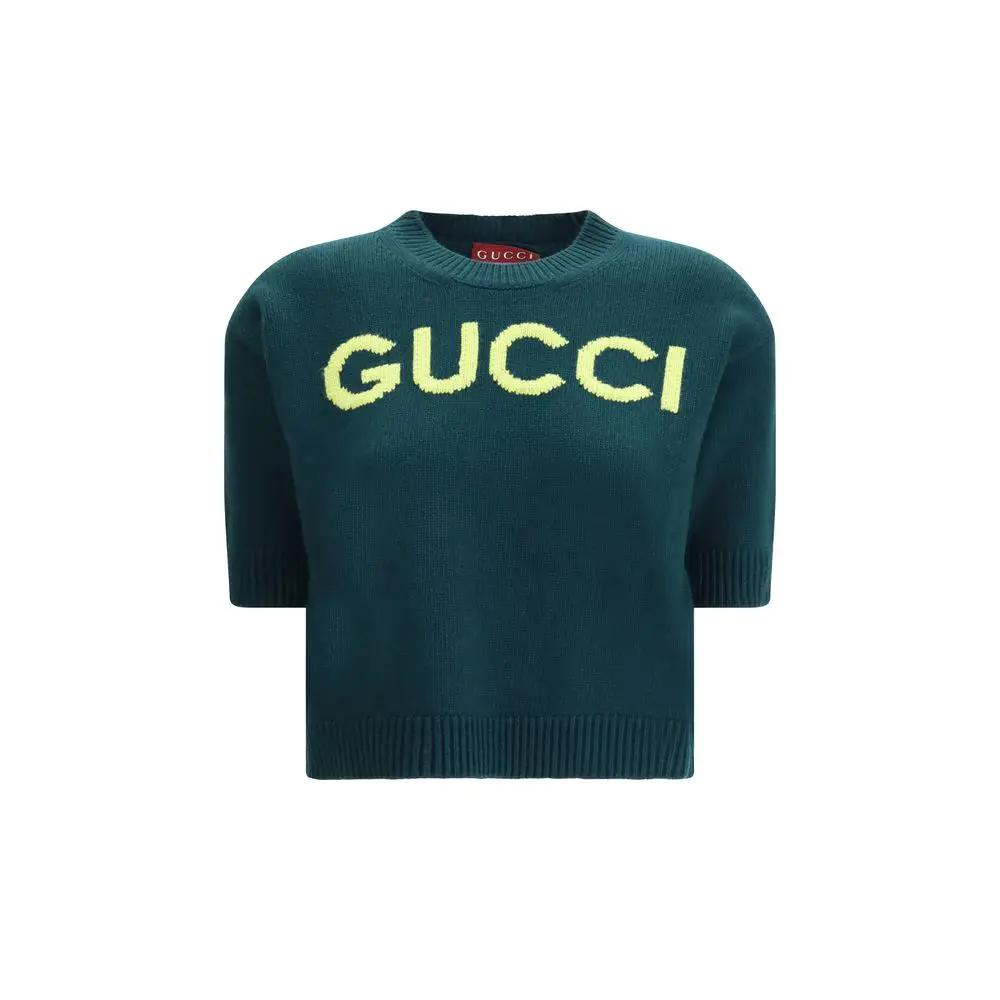 Sweat-shirt Gucci bicolore en laine