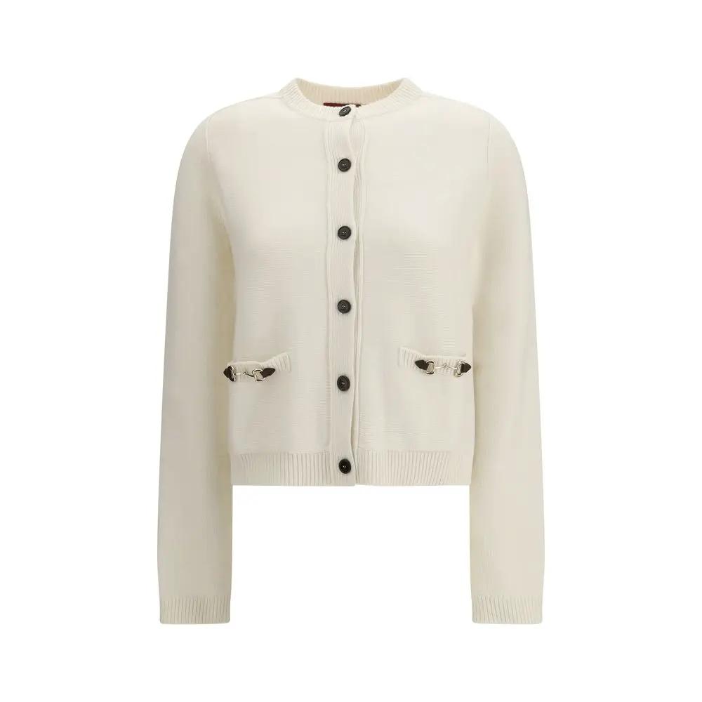 Cardigan Gucci en laine beige